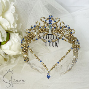 Double Tiara (gold and blue)