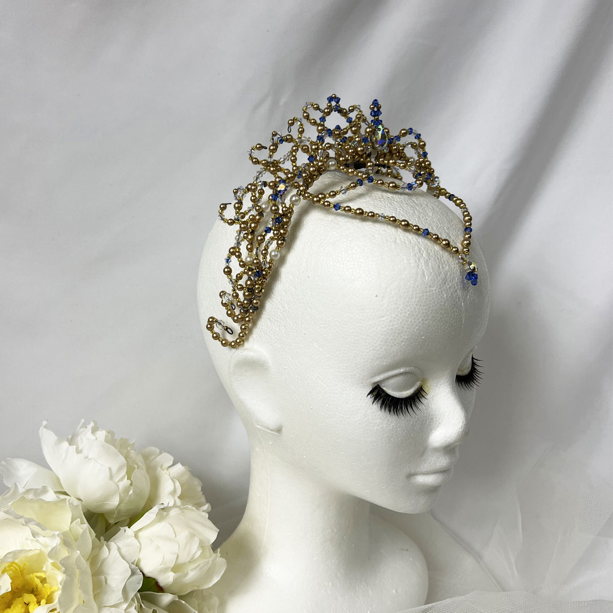 Double Tiara (gold and blue) - Image 3