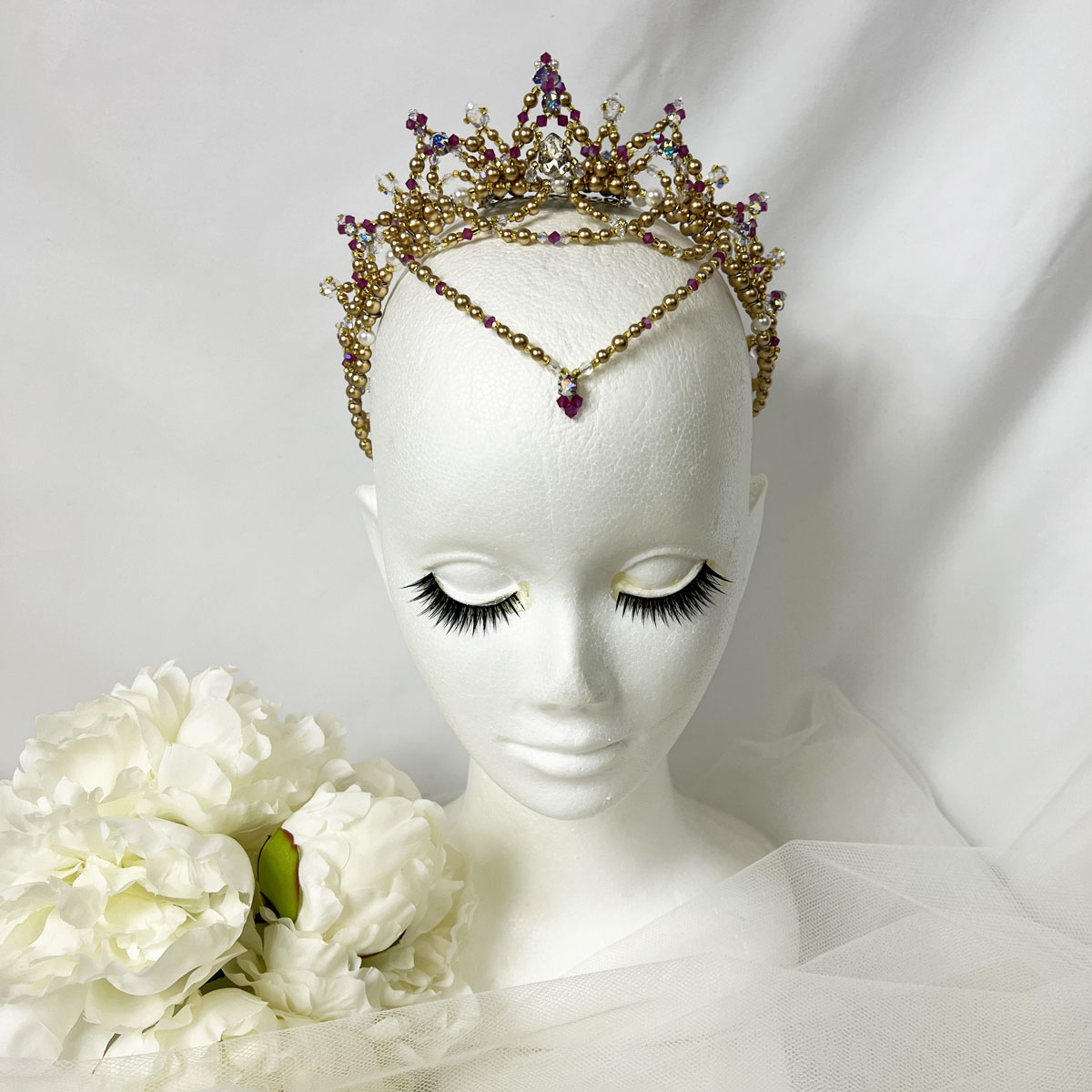 Double Tiara  (gold and rose) - Image 2