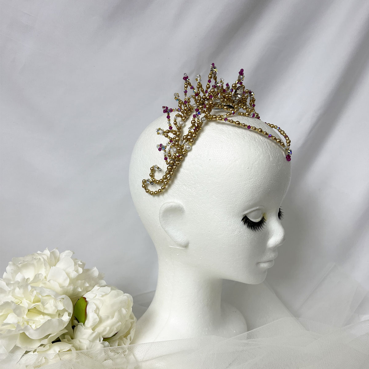 Double Tiara  (gold and rose) - Image 4