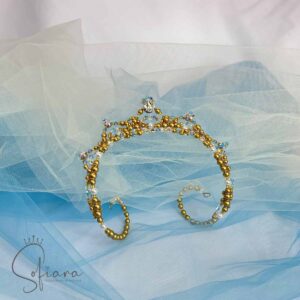 light blue tiara