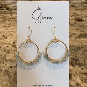 Aquamarine earring