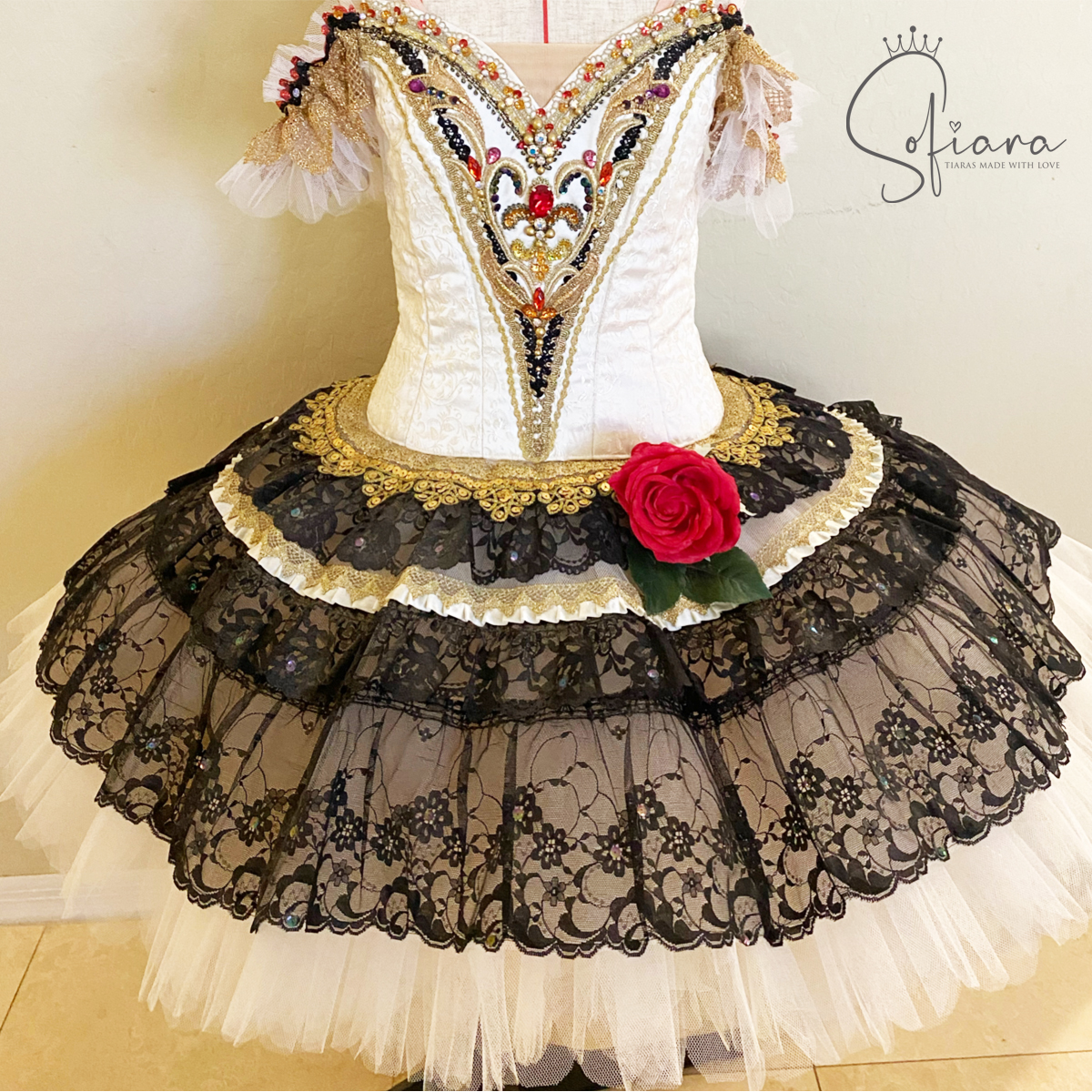 Black and white tutu