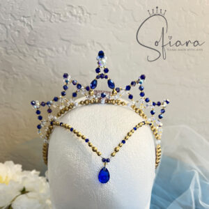 dark blue tiara